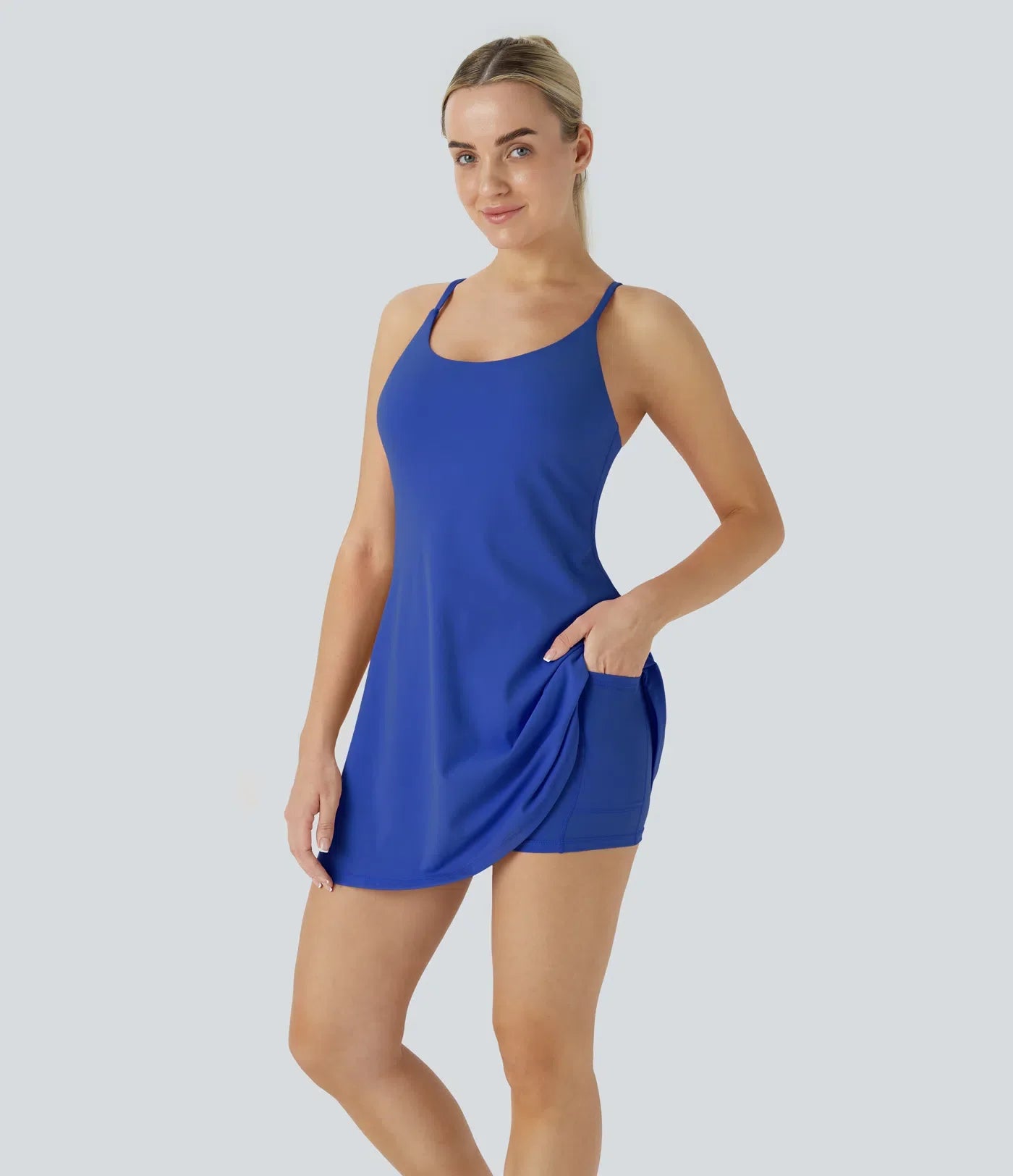 SwiftForm⢠Strappy Cross-Back Active Dress