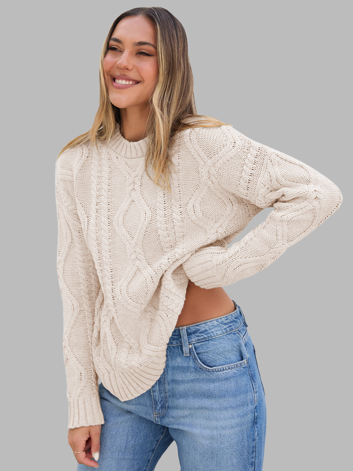CozyLuxe™ - Cable Knit Sweater