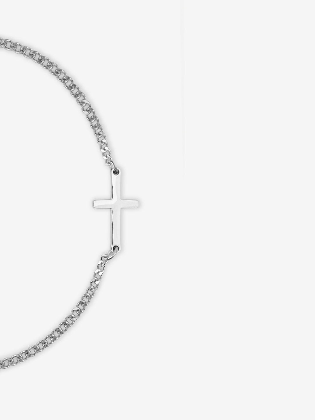 Silver Cross Cuff