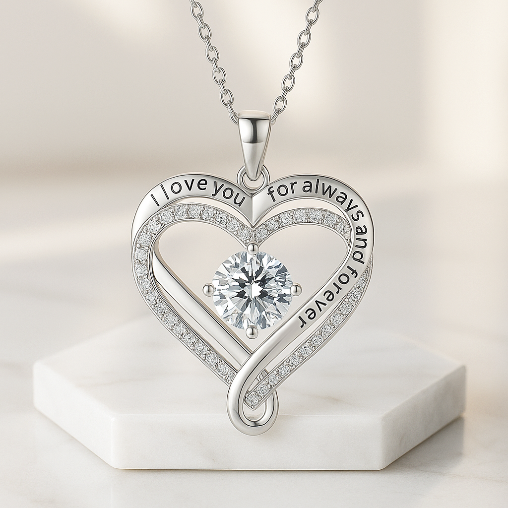 Enchanted Love Infinity Necklace - Illuminate Your Connection