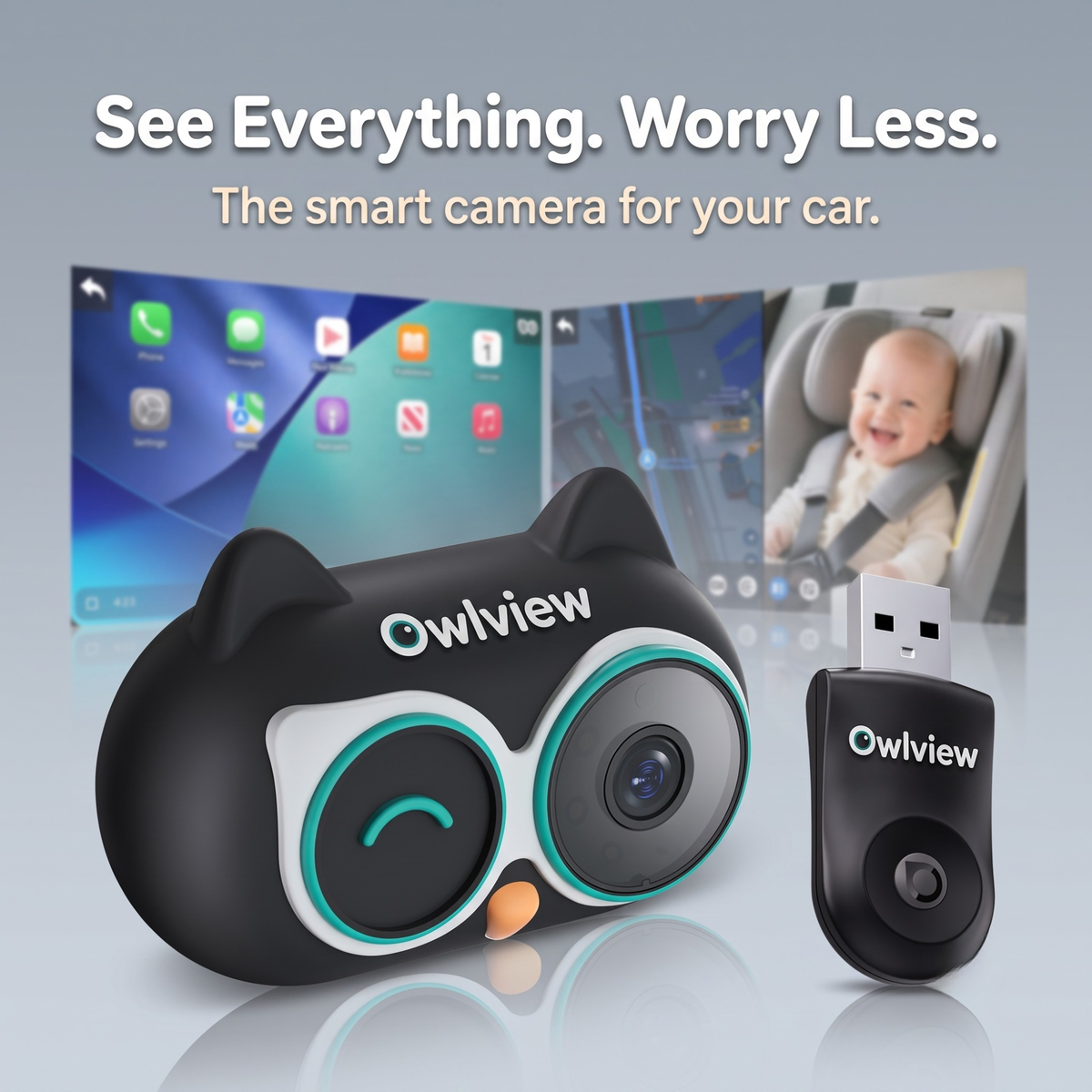 OwlView Baby Car Camera