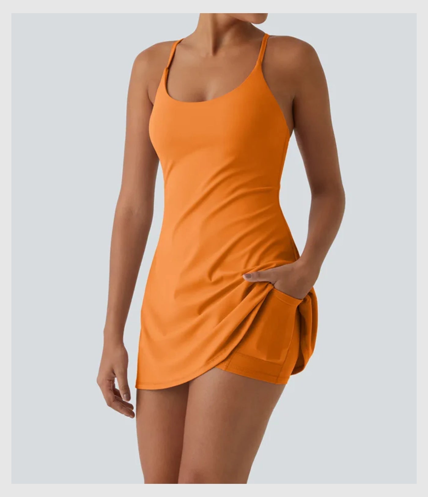 SwiftForm™ Strappy Cross-Back Active Dress