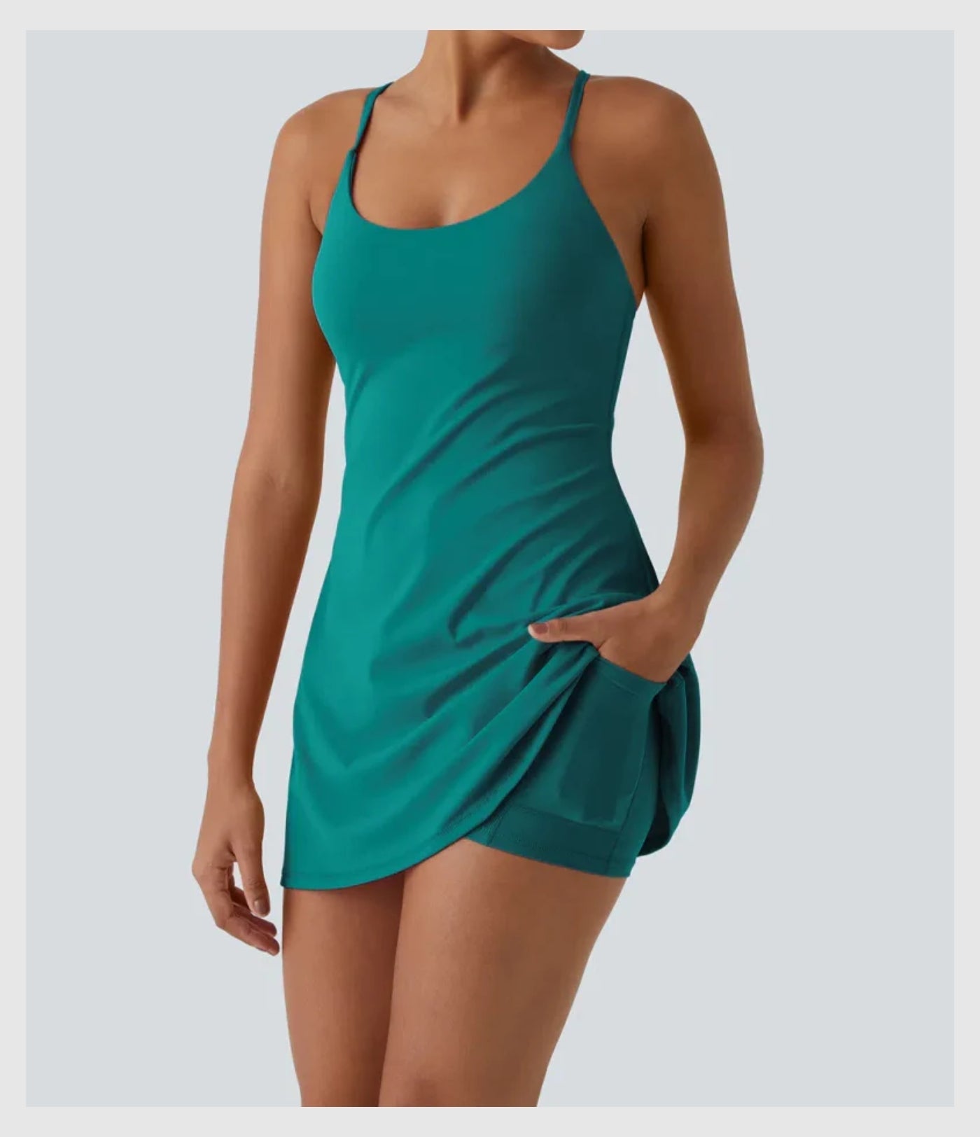SwiftForm™ Strappy Cross-Back Active Dress