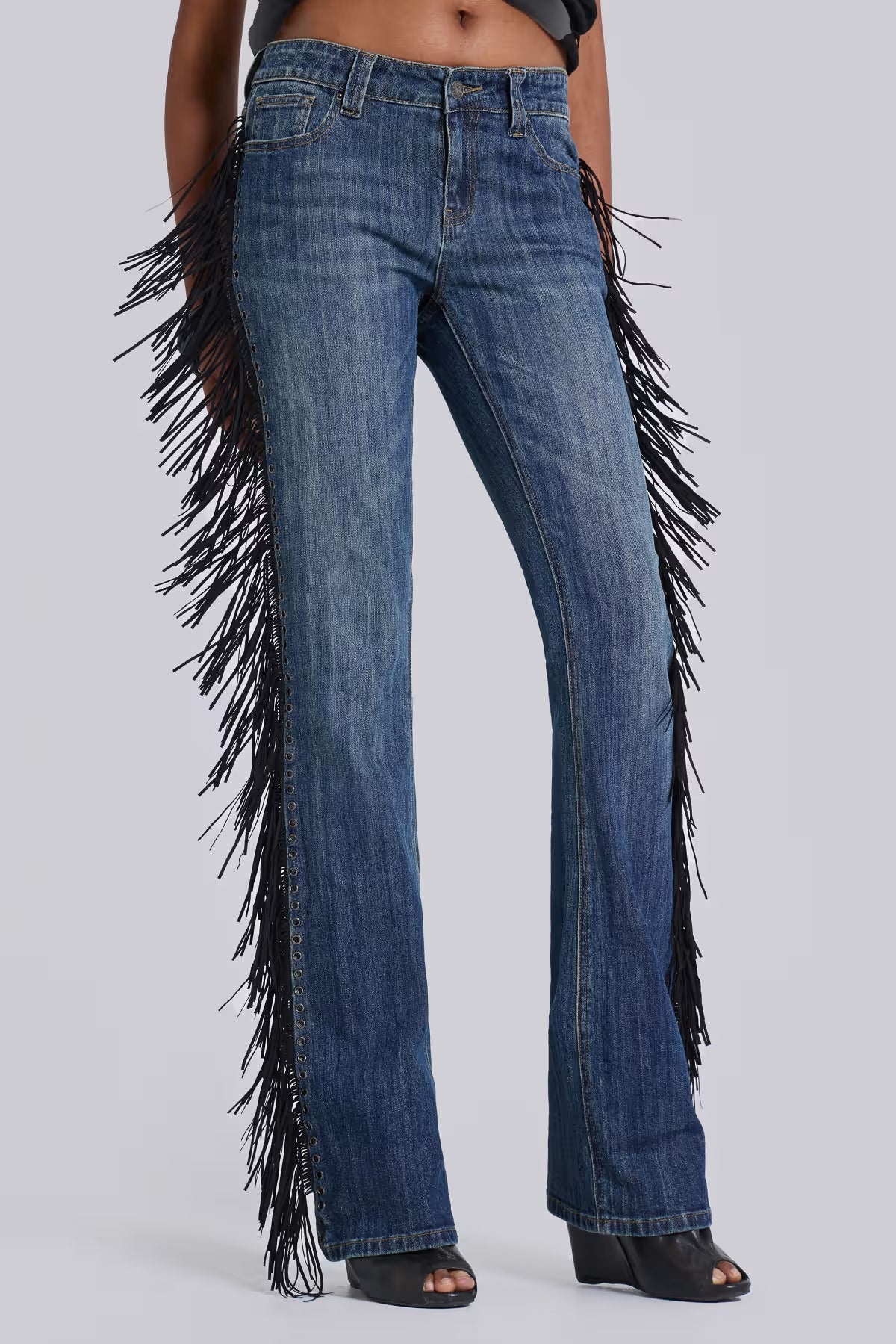 Vintage Fringe Bell Jeans