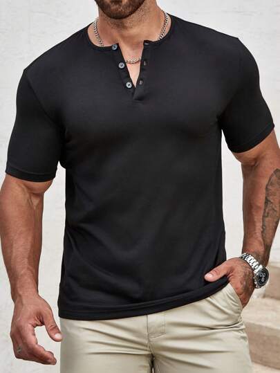 V-TaperFit™ Henley T-Shirt