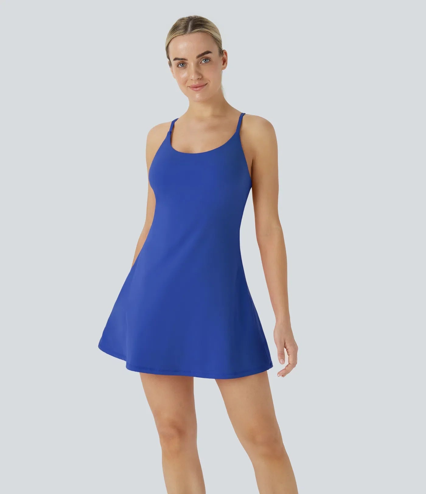 SwiftForm™ Strappy Cross-Back Active Dress
