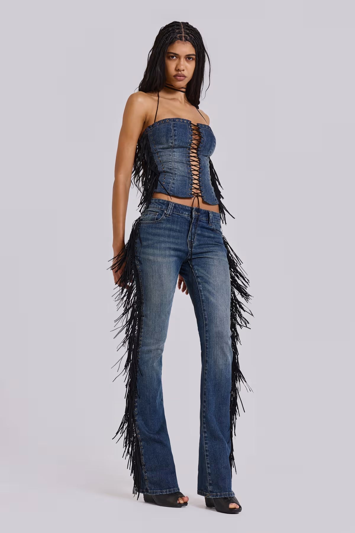 Vintage Fringe Bell Jeans