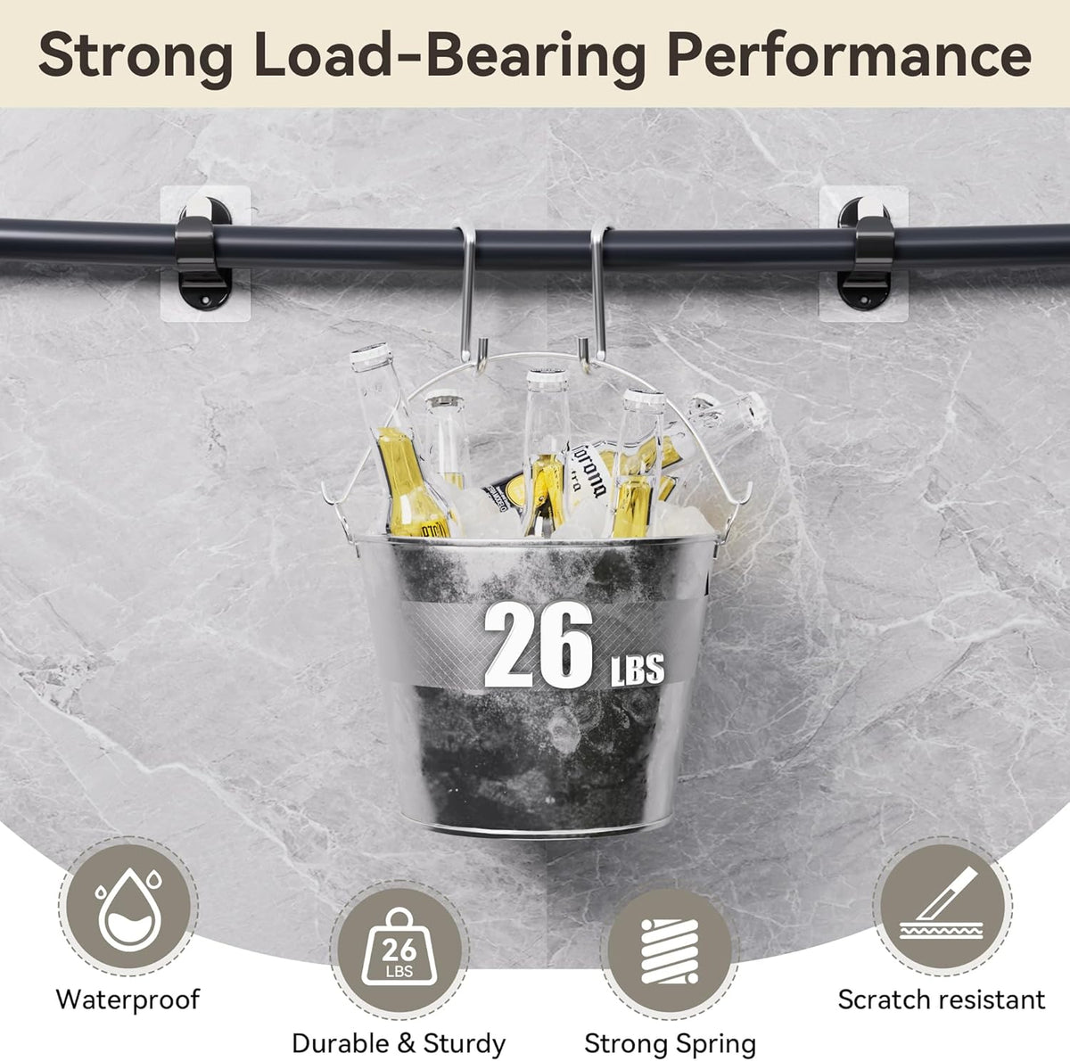 SnapStay Drill Free Curtain Mounts