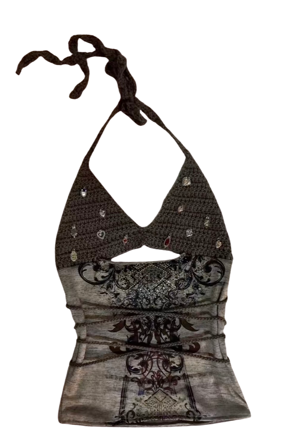Sparkling Crochet Jewel Top