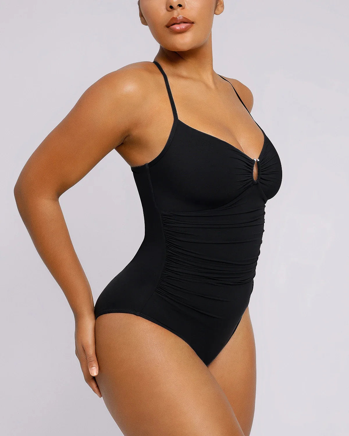 SculptWave™ Ruched Halter One-Piece