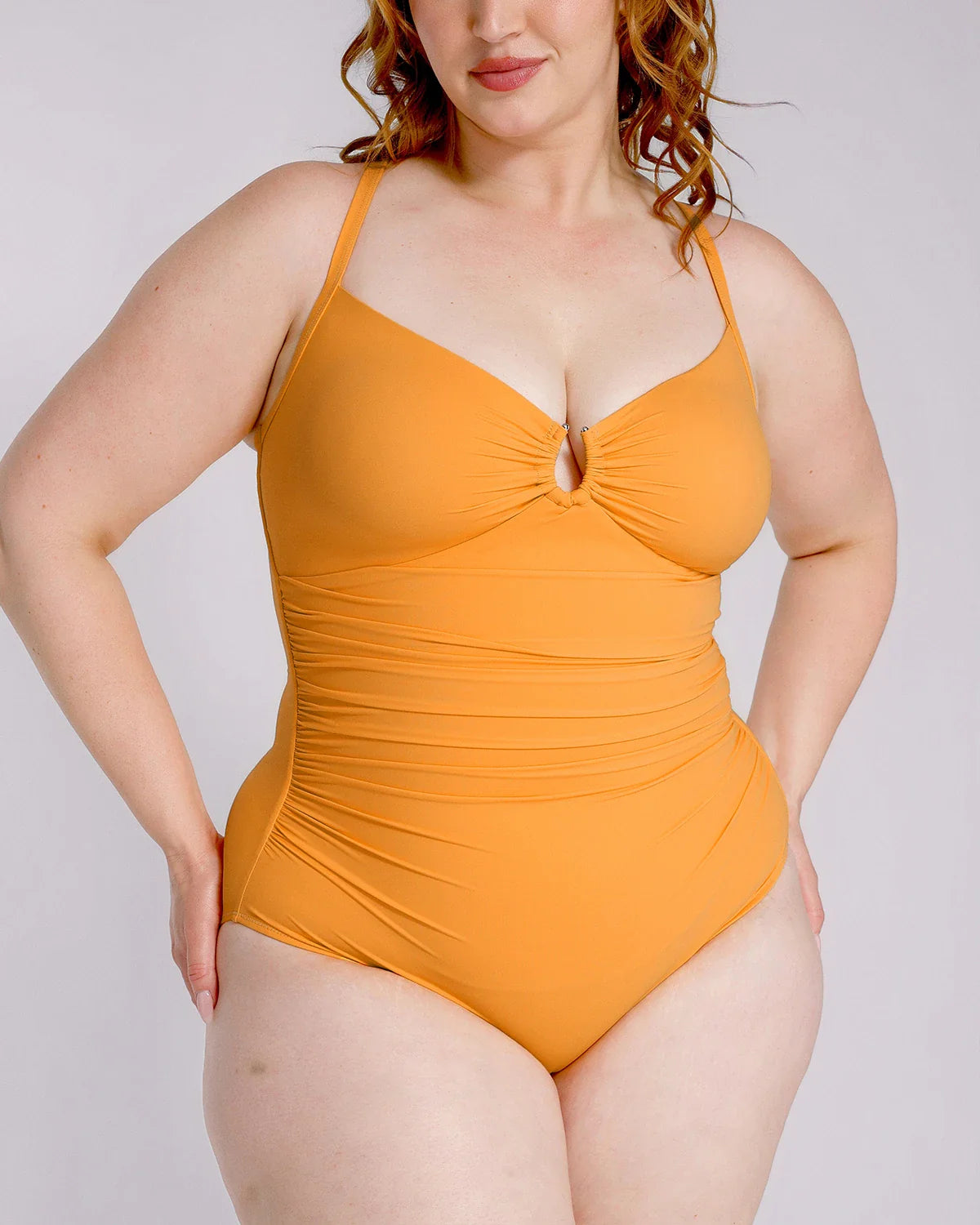 SculptWave™ Ruched Halter One-Piece