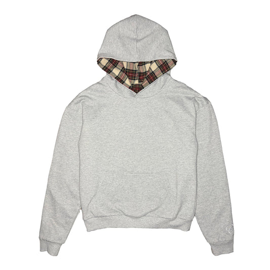 Stylish Plaid Reversible Hoodie