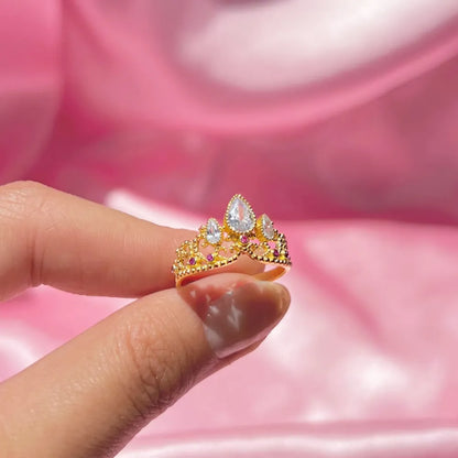 Rapunzel Crown: Regal Elegance Ring